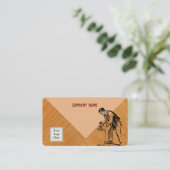 Carte de visite de charpentier (Debout devant)