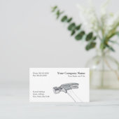 Carte de visite de charpentier (Debout devant)