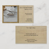 Carte de visite de charpentier (Devant / Derrière)