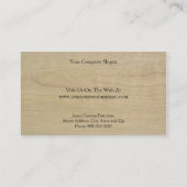 Carte de visite de charpentier (Dos)