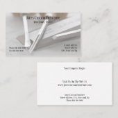 Carte de visite de charpentier (Devant / Derrière)