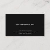 Carte de visite de chaser de tempête (Dos)