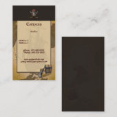 Carte de visite de chasse au trésor (Devant / Derrière)