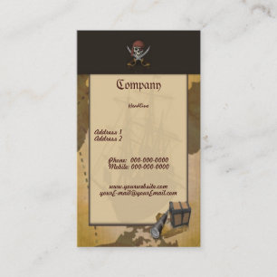 Carte de visite de chasse au trésor
