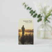 Carte de visite de chasse de canard (Debout devant)