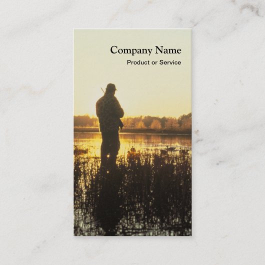 Carte de visite de chasse de canard (Devant)