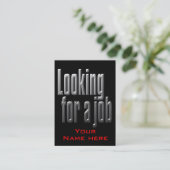 Carte de visite de chasse de travail pour (Debout devant)