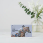 Carte de visite de chasseur/cheval de pullover (Debout devant)