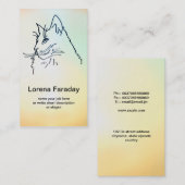 carte de visite de chat (Devant / Derrière)