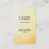 carte de visite de chat (Dos)