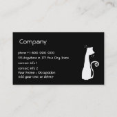 Carte de visite de chat (Dos)