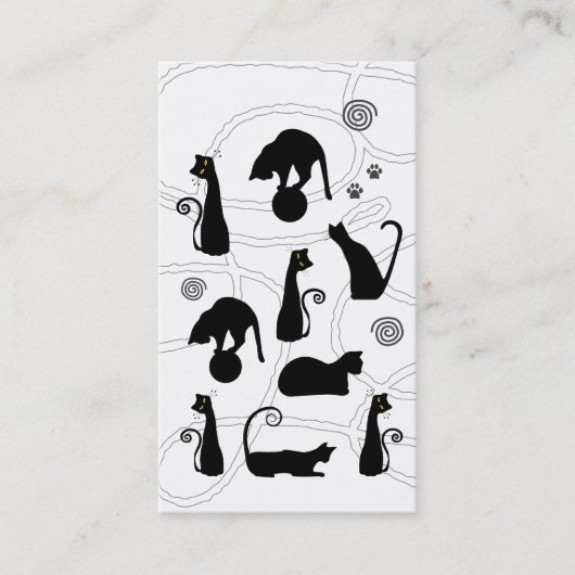 Carte de visite de chat (Devant)