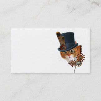 Carte de visite de chat de Steampunk