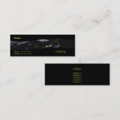 Carte de visite de chat noir (Devant / Derrière)