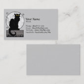 Carte de visite "de chat noir" (Devant / Derrière)