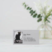 Carte de visite "de chat noir" (Debout devant)