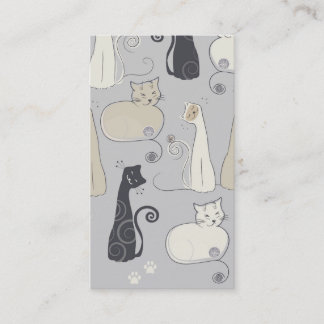 Carte de visite de chats