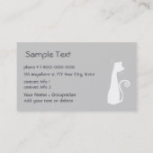 Carte de visite de chats (Dos)