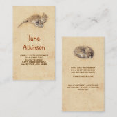 carte de visite de chats de chat (Devant / Derrière)
