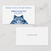 Carte de visite de chats gras (Devant / Derrière)