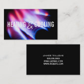 Carte de visite de chauffage et de climatisation (Devant / Derrière)