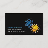 Carte de visite de chauffage et de climatisation (Dos)