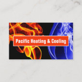 Carte de visite de chauffage et de climatisation (Devant)