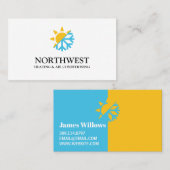 Carte de visite de chauffage et de climatisation (Devant / Derrière)