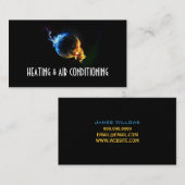 Carte de visite de chauffage et de climatisation (Devant / Derrière)