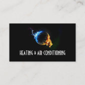 Carte de visite de chauffage et de climatisation (Devant)