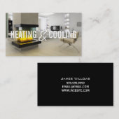 Carte de visite de chauffage et de climatisation (Devant / Derrière)