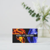 Carte de visite de chauffage et de climatisation (Debout devant)