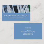 Carte de visite de chauffage et de climatisation (Devant / Derrière)