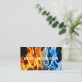 Carte de visite de chauffage et de climatisation (Debout devant)