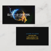 Carte de visite de chauffage et de climatisation (Devant / Derrière)