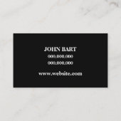 Carte de visite de chauffage et de refroidissement (Dos)