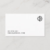 Carte de visite de chauffage et de refroidissement (Dos)