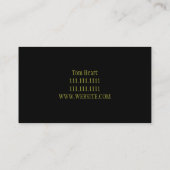 Carte de visite de chauffeur de services de voitur (Dos)