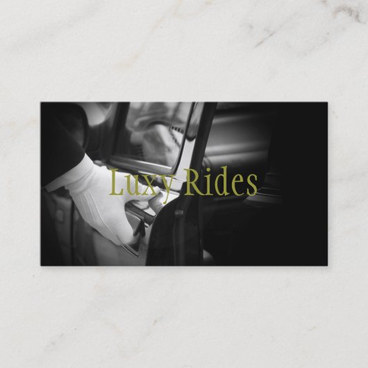 Carte de visite de chauffeur de services de voitur (Devant)