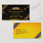 Carte de visite de chauffeur de taxi de Cab (Devant / Derrière)