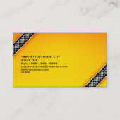 Carte de visite de chauffeur de taxi de Cab (Dos)