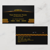 Carte de visite de chauffeur de taxi de Cab (Devant / Derrière)