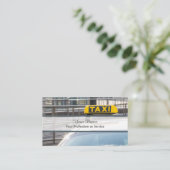 Carte de visite de chauffeur de taxi professionnel (Debout devant)