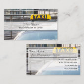 Carte de visite de chauffeur de taxi professionnel (Devant / Derrière)