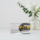 Carte de visite de chauffeur de taxi professionnel (Debout devant)