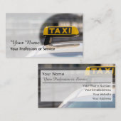Carte de visite de chauffeur de taxi professionnel (Devant / Derrière)