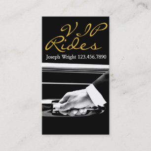 Carte de visite de chauffeur du service de voiture