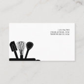 Carte de visite de chef culinaire (Dos)