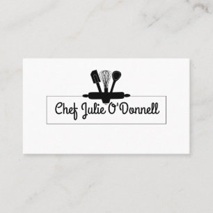 Carte de visite de chef culinaire