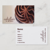 Carte de visite de chef de pâtisserie (Devant / Derrière)